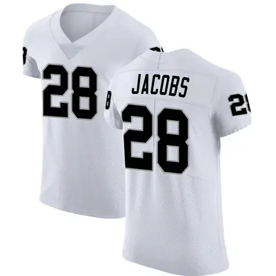 Men's Elite Josh Jacobs Las Vegas Raiders White Vapor Untouchable Jersey