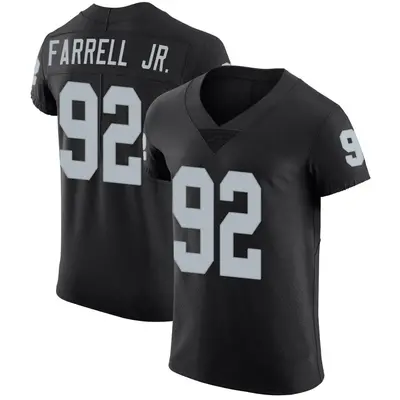 Men's Elite Neil Farrell Jr. Las Vegas Raiders Black Team Color Vapor Untouchable Jersey