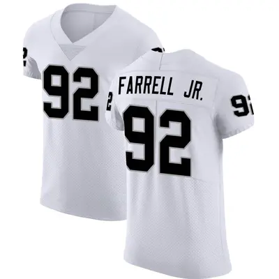 Men's Elite Neil Farrell Jr. Las Vegas Raiders White Vapor Untouchable Jersey
