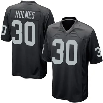 Men's Game Darnay Holmes Las Vegas Raiders Black Team Color Jersey