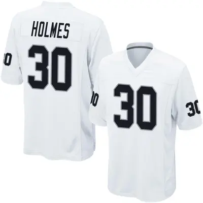Men's Game Darnay Holmes Las Vegas Raiders White Jersey