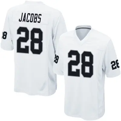 Men's Game Josh Jacobs Las Vegas Raiders White Jersey