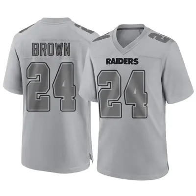 Men's Game Willie Brown Las Vegas Raiders Gray Atmosphere Fashion Jersey
