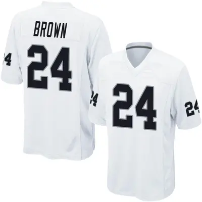 Men's Game Willie Brown Las Vegas Raiders White Jersey