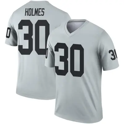Men's Legend Darnay Holmes Las Vegas Raiders Inverted Silver Jersey