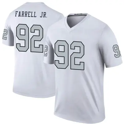 Men's Legend Neil Farrell Jr. Las Vegas Raiders White Color Rush Jersey