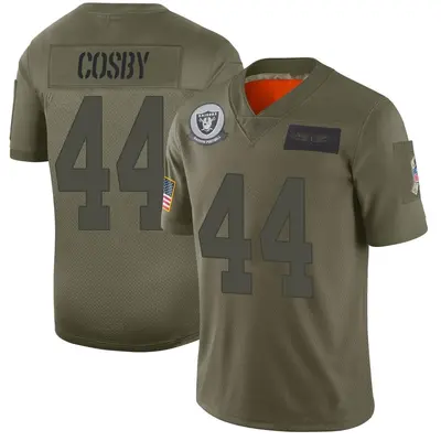 Men's Limited Bryce Cosby Las Vegas Raiders Camo 2019 Salute to Service Jersey