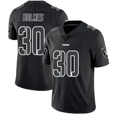 Men's Limited Darnay Holmes Las Vegas Raiders Black Impact Jersey