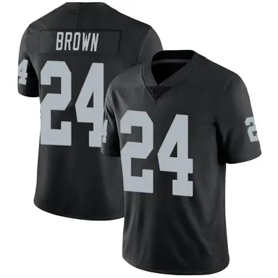Men's Limited Willie Brown Las Vegas Raiders Black Team Color Vapor Untouchable Jersey