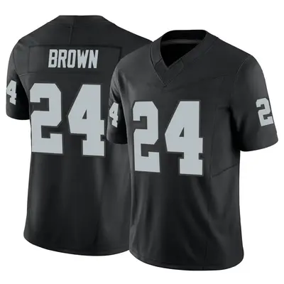 Men's Limited Willie Brown Las Vegas Raiders Black Vapor F.U.S.E. Jersey
