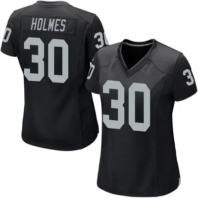 Women's Game Darnay Holmes Las Vegas Raiders Black Team Color Jersey