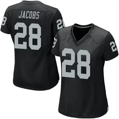 Women's Game Josh Jacobs Las Vegas Raiders Black Team Color Jersey