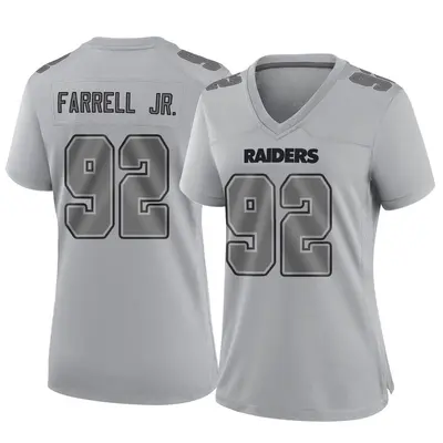 Women's Game Neil Farrell Jr. Las Vegas Raiders Gray Atmosphere Fashion Jersey