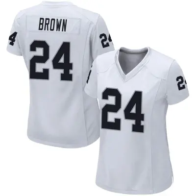 Women's Game Willie Brown Las Vegas Raiders White Jersey