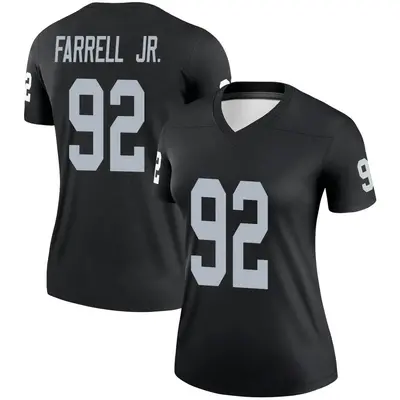 Women's Legend Neil Farrell Jr. Las Vegas Raiders Black Jersey