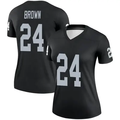 Women's Legend Willie Brown Las Vegas Raiders Black Jersey
