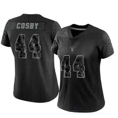 Women's Limited Bryce Cosby Las Vegas Raiders Black Reflective Jersey