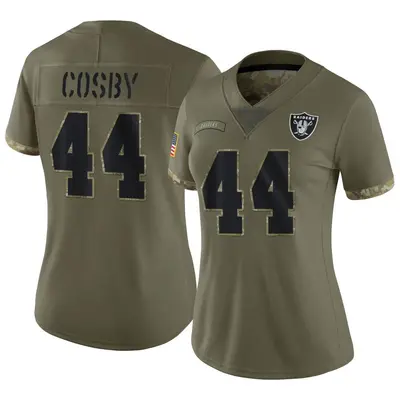 Women's Limited Bryce Cosby Las Vegas Raiders Olive 2022 Salute To Service Jersey