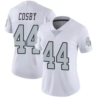 Women's Limited Bryce Cosby Las Vegas Raiders White Color Rush Jersey