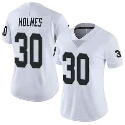 Women's Limited Darnay Holmes Las Vegas Raiders White Vapor Untouchable Jersey