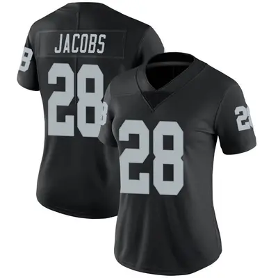 Women's Limited Josh Jacobs Las Vegas Raiders Black Team Color Vapor Untouchable Jersey