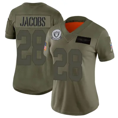 Women's Limited Josh Jacobs Las Vegas Raiders Camo 2019 Salute to Service Jersey