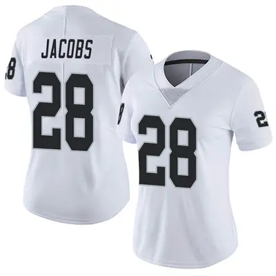 Women's Limited Josh Jacobs Las Vegas Raiders White Vapor Untouchable Jersey