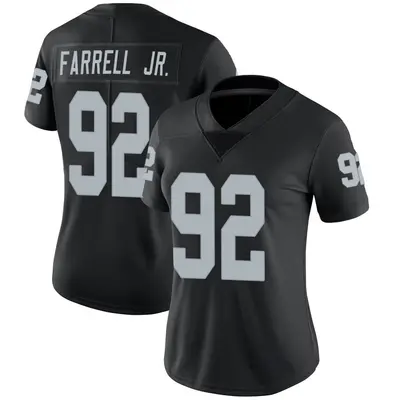 Women's Limited Neil Farrell Jr. Las Vegas Raiders Black Team Color Vapor Untouchable Jersey