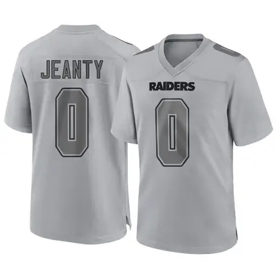 Youth Game Ashton Jeanty Las Vegas Raiders Gray Atmosphere Fashion Jersey