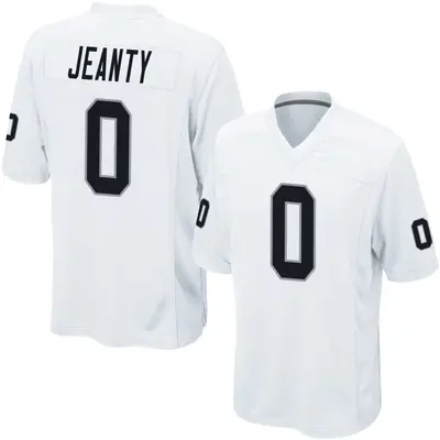 Youth Game Ashton Jeanty Las Vegas Raiders White Jersey