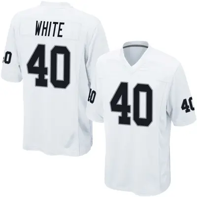 Youth Game Devin White Las Vegas Raiders White Jersey