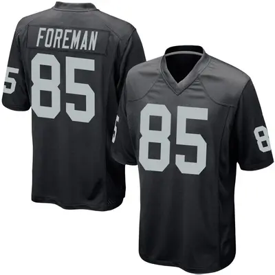 Youth Game Jeff Foreman Las Vegas Raiders Black Team Color Jersey