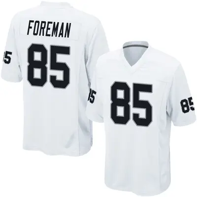 Youth Game Jeff Foreman Las Vegas Raiders White Jersey