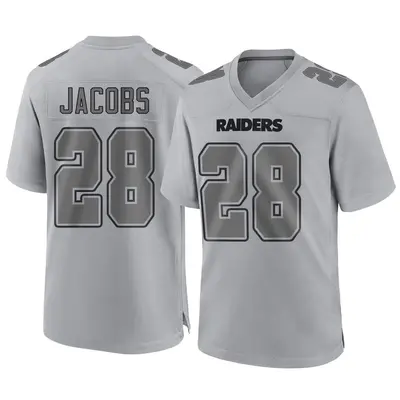Youth Game Josh Jacobs Las Vegas Raiders Gray Atmosphere Fashion Jersey