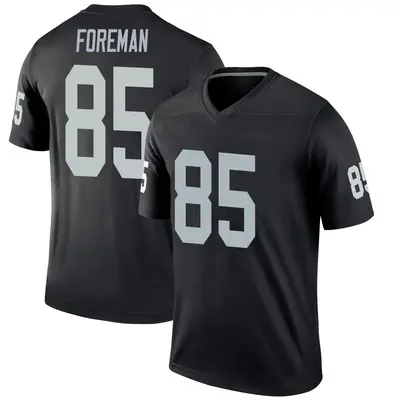 Youth Legend Jeff Foreman Las Vegas Raiders Black Jersey