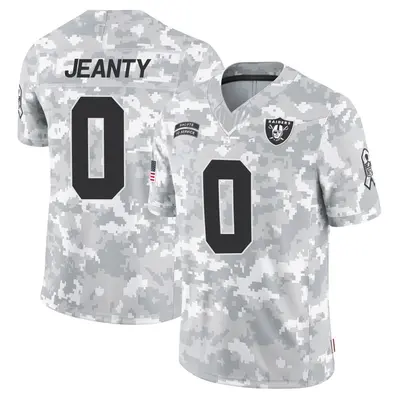 Youth Limited Ashton Jeanty Las Vegas Raiders Arctic Camo 2024 Salute to Service Jersey