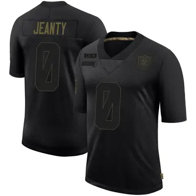 Youth Limited Ashton Jeanty Las Vegas Raiders Black 2020 Salute To Service Jersey