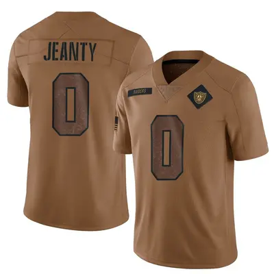 Youth Limited Ashton Jeanty Las Vegas Raiders Brown 2023 Salute To Service Jersey