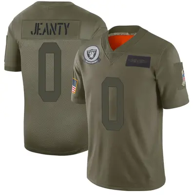 Youth Limited Ashton Jeanty Las Vegas Raiders Camo 2019 Salute to Service Jersey