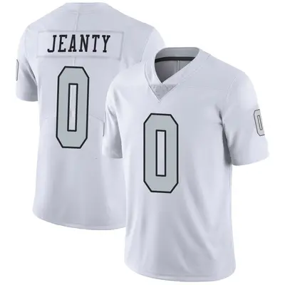 Youth Limited Ashton Jeanty Las Vegas Raiders White Color Rush Jersey