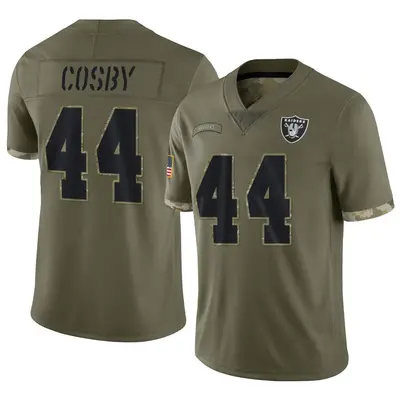 Youth Limited Bryce Cosby Las Vegas Raiders Olive 2022 Salute To Service Jersey