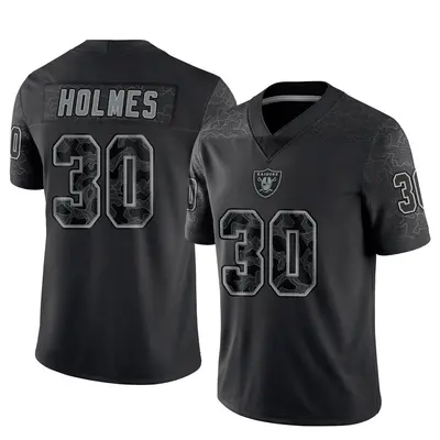 Youth Limited Darnay Holmes Las Vegas Raiders Black Reflective Jersey