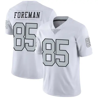 Youth Limited Jeff Foreman Las Vegas Raiders White Color Rush Jersey
