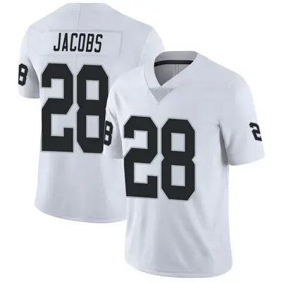 Youth Limited Josh Jacobs Las Vegas Raiders White Vapor Untouchable Jersey